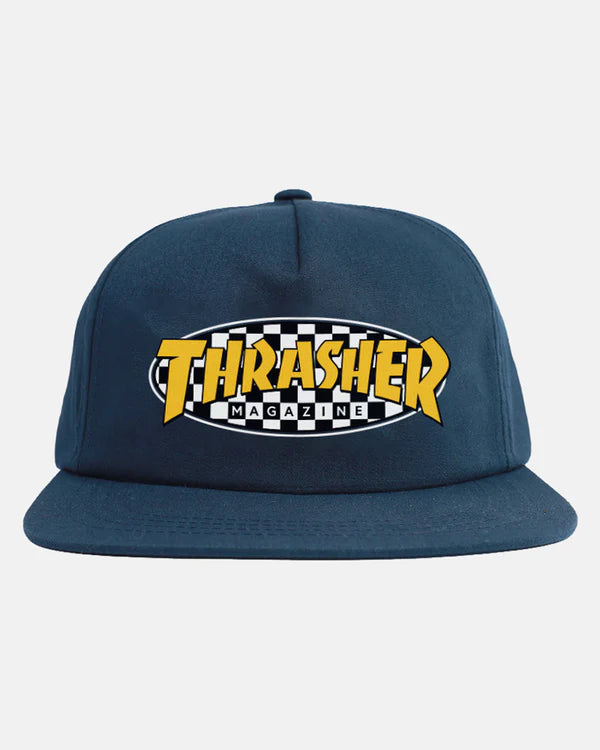 Thrasher Checkered Oval snapback cap
