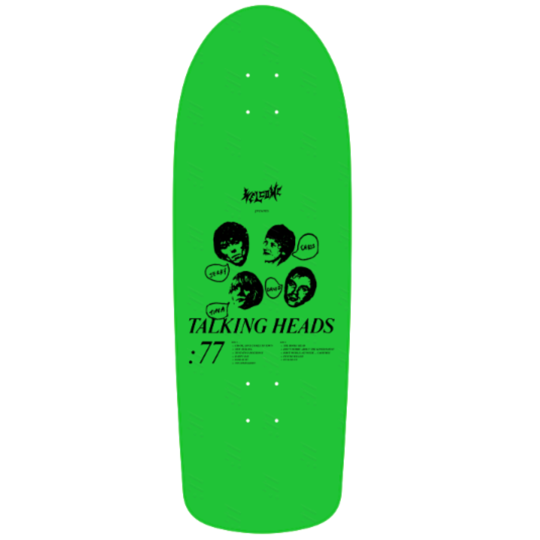 Welcome Skateboards X TALKING HEADS - Psycho on Boar - Green Dip - 10.125"