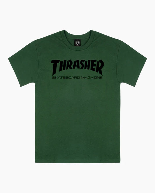 Thrasher  "SKATEMAG" t-shirt Army Green