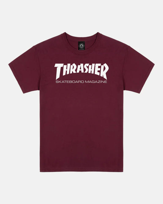 Thrasher  "SKATEMAG" t-shirt Maroon