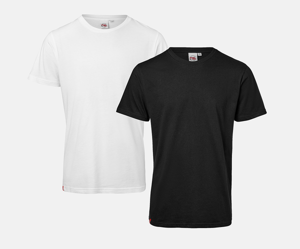 Street Style blank t-shirts 2-pack Wht/Blk