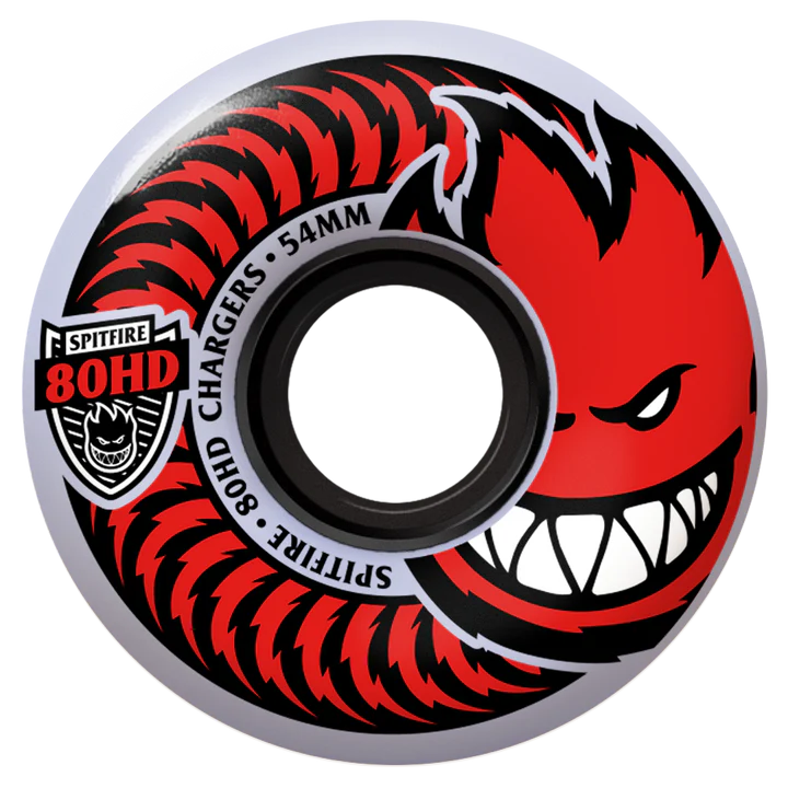 Spitfire Wheels 80hd "CHARGERS CLASSIC" 80du CLEAR/RED