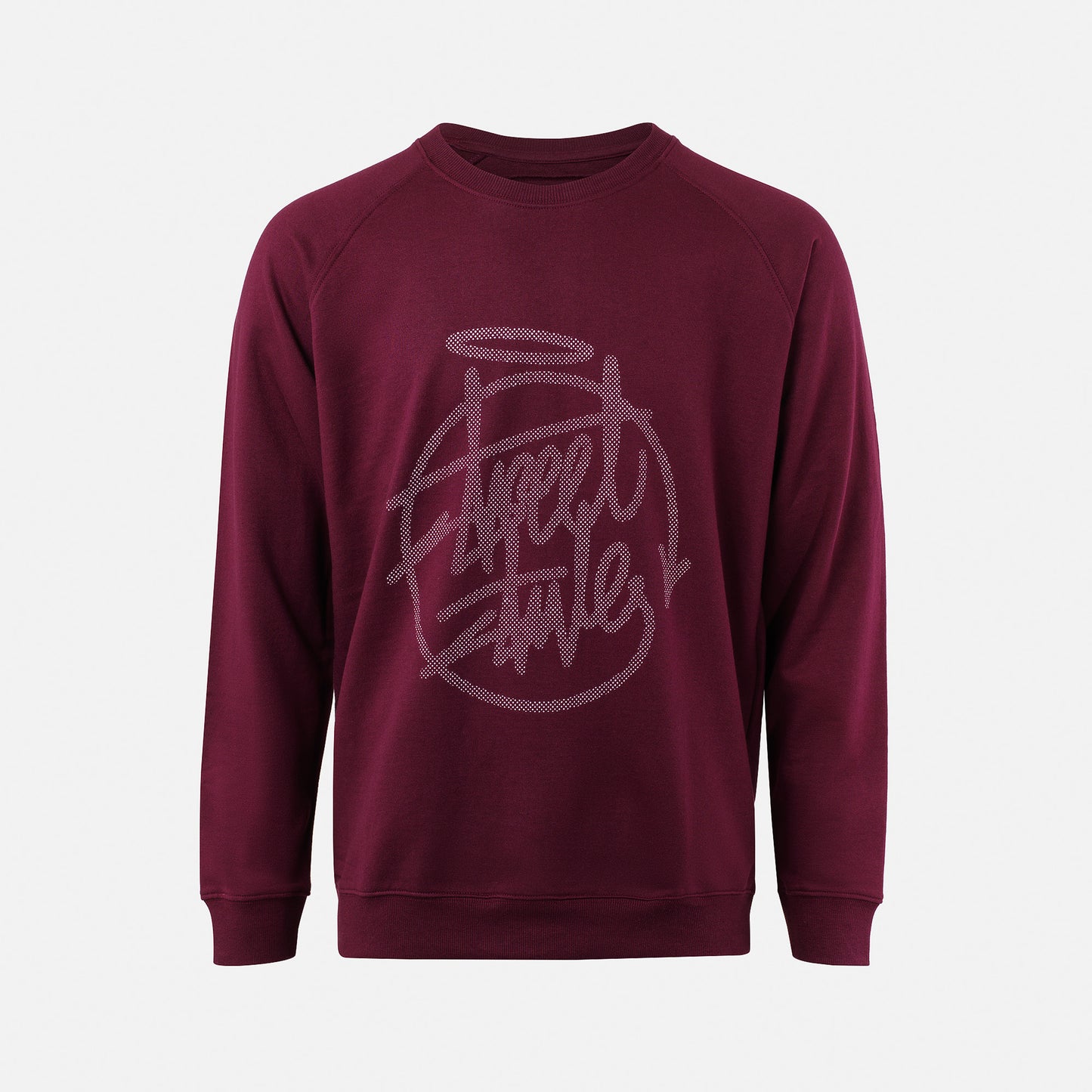Street Style HALFTONE CREW - Burgundy