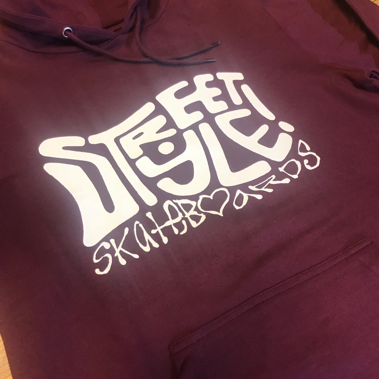 Street Style HIPPIE HOOD - Burgundy