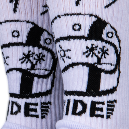Stinky Socks "Ride" white/blk