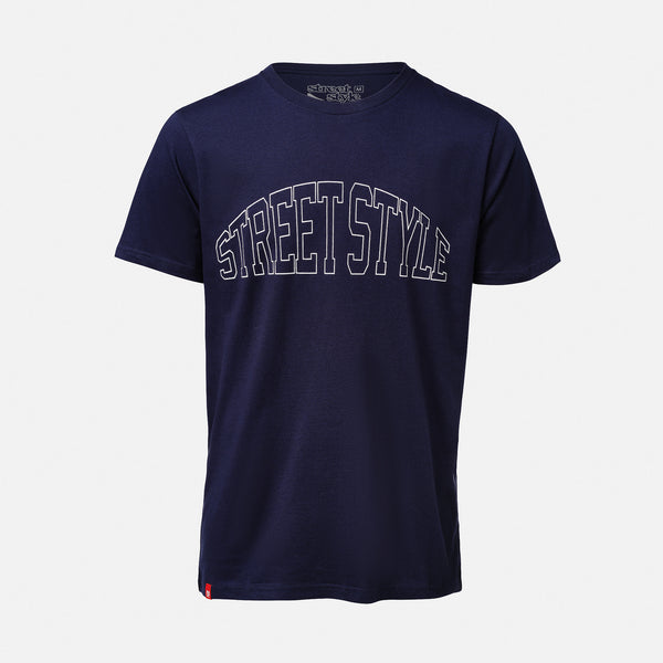 Street Style Varsity SS T-Shirt Navy