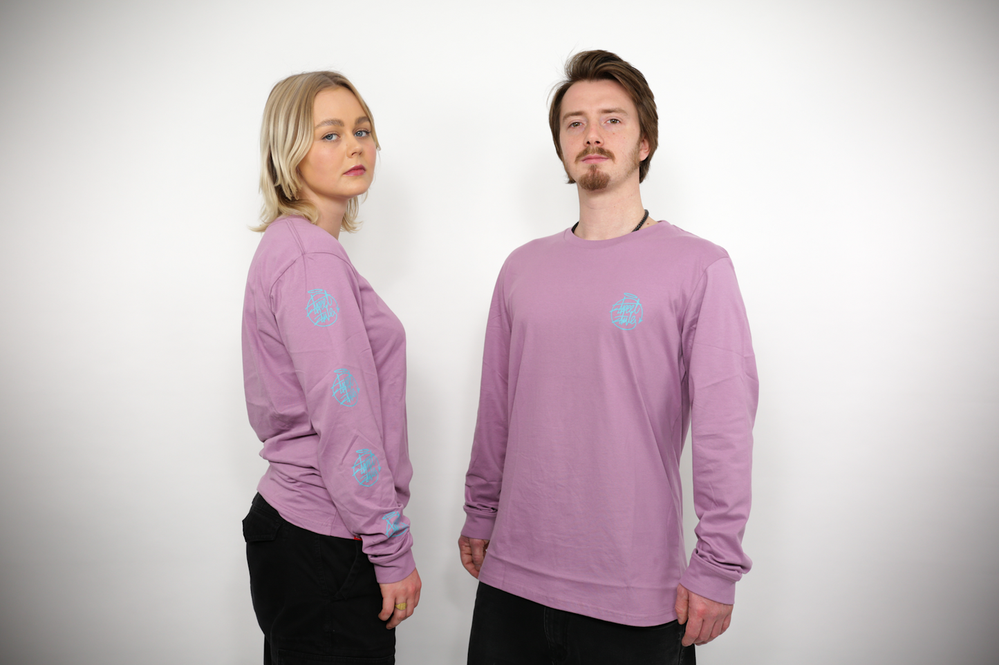 Street Style Halo LS T-Shirt Grape