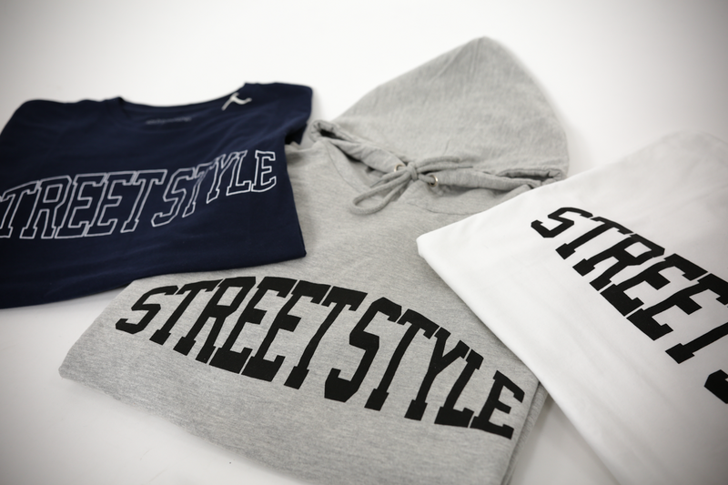 Street Style Varsity Hood Grey Melange