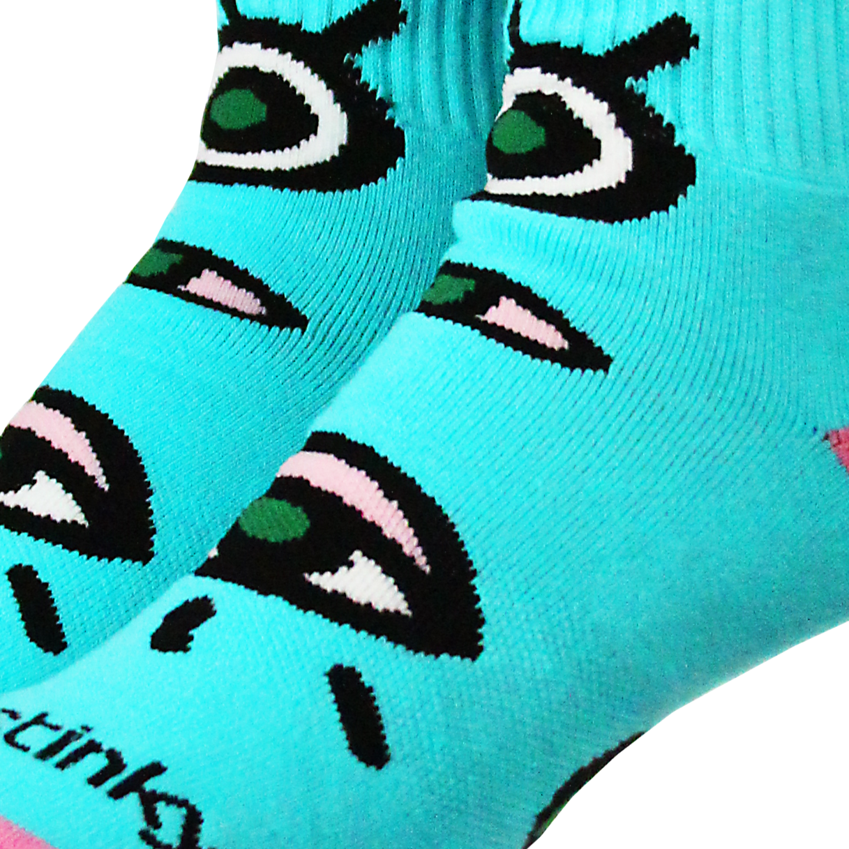 Stinky Socks "Nolita No" cyan/pink