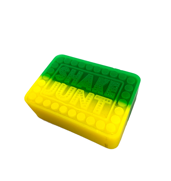 Shake Junt Curb Wax "Box Logo" Green/Yellow