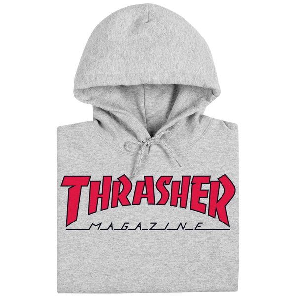 Thrasher  "OUTLINED" Hood GREY/RED