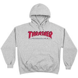 Thrasher  "OUTLINED" Hood GREY/RED