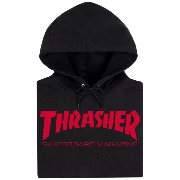Thrasher  "SKATE MAG" Hood BLACK/RED