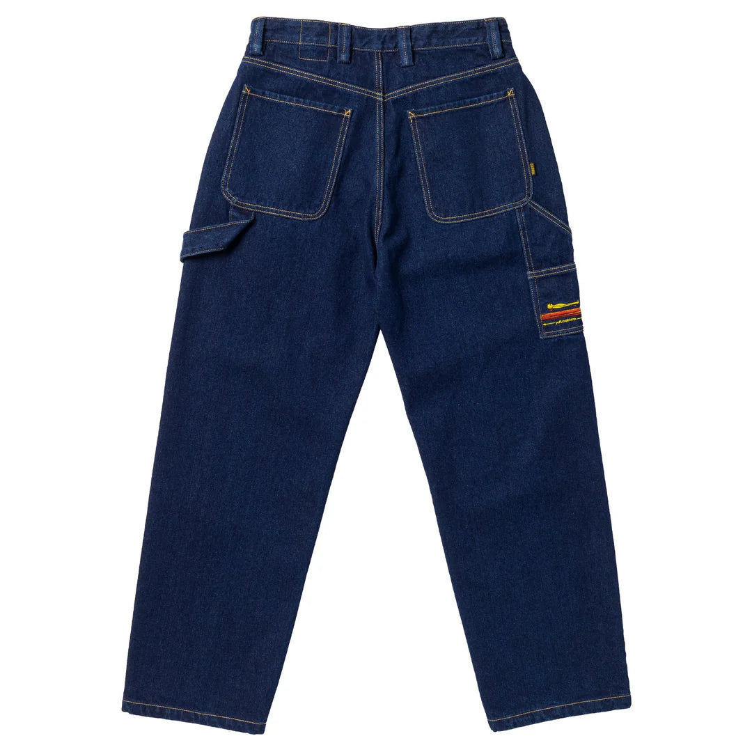 Krooked Carpenter Pants "Koffin" dark rinse denim