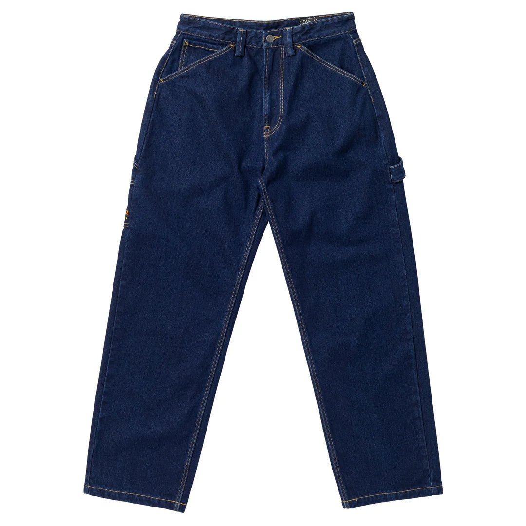 Krooked Carpenter Pants "Koffin" dark rinse denim