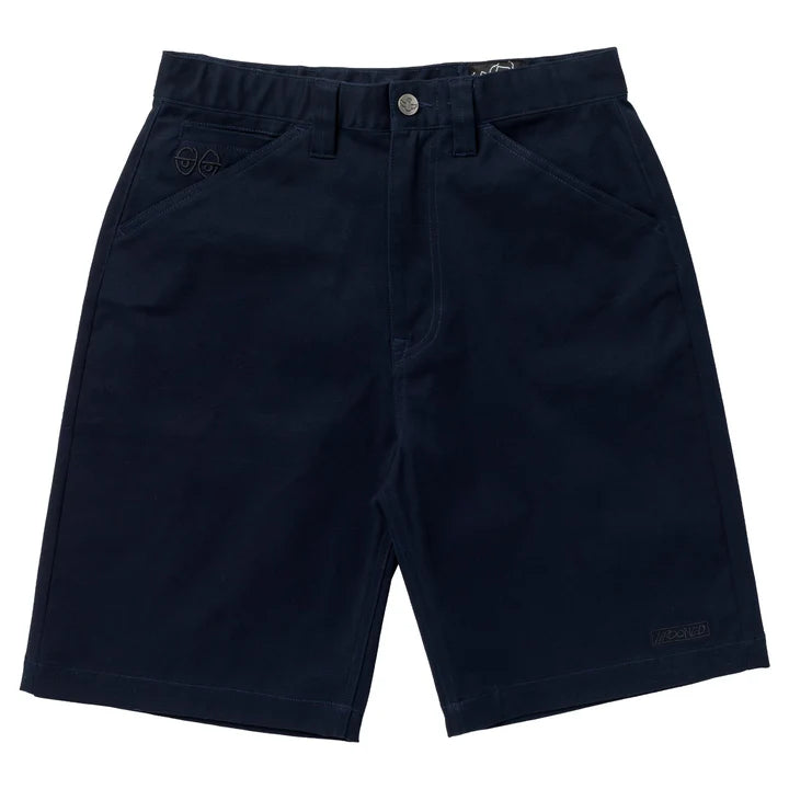 Krooked Twill Shorts "Eyes" navy