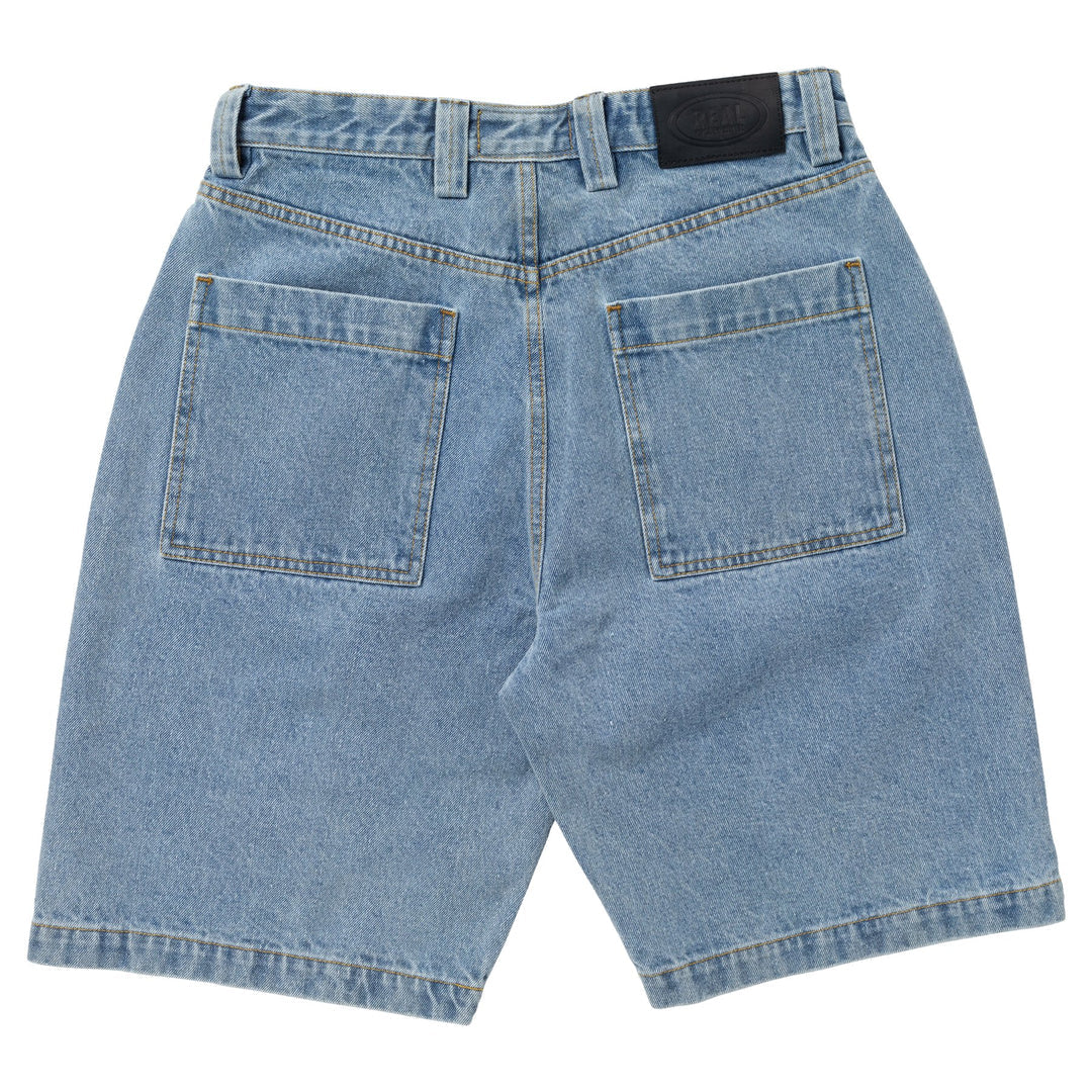 Real Denim Shorts "Street Cleaner" light bleached