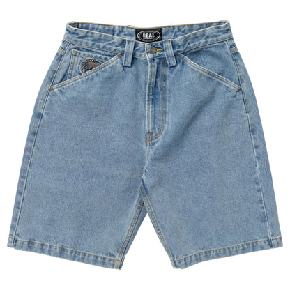 Real Denim Shorts "Street Cleaner" light bleached