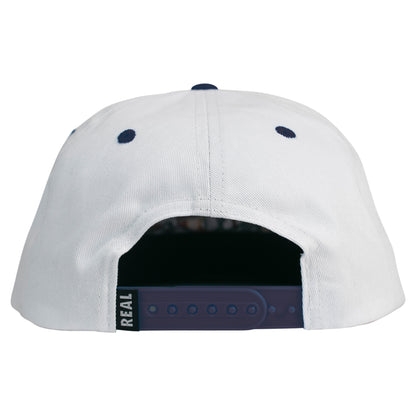 Real Skateboards Cap "SF" white/navy