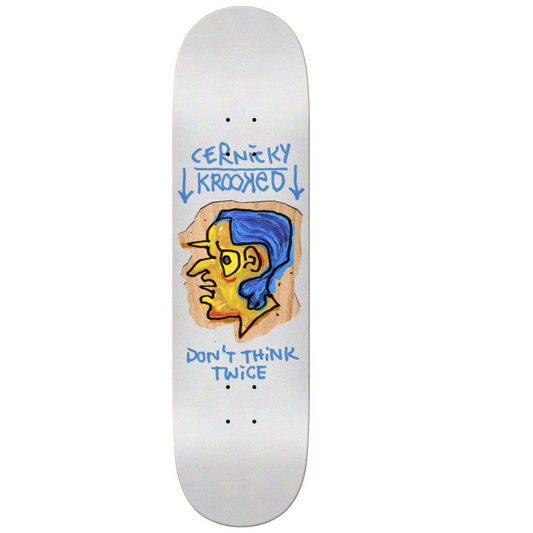 Krooked Skateboarding CERNICKY "BLUE THINKER" 8.38"