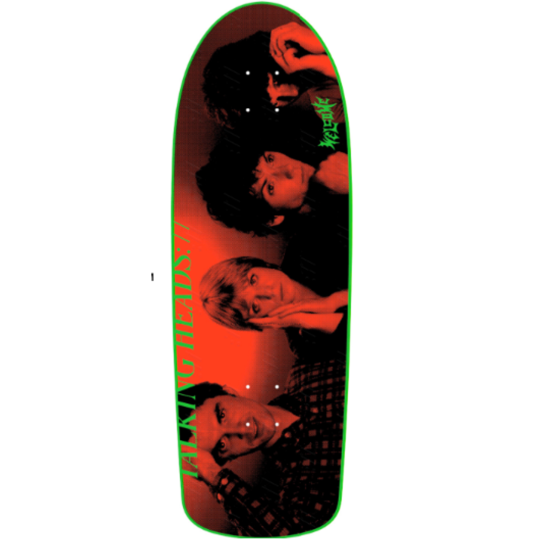 Welcome Skateboards X TALKING HEADS - Psycho on Boar - Green Dip - 10.125"
