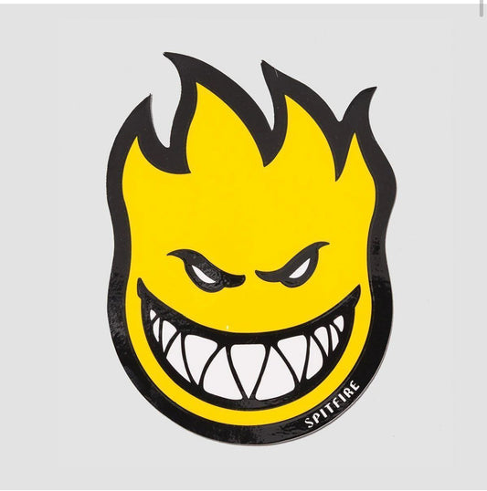 Spitfire Sticker75x55mm Yellow Small