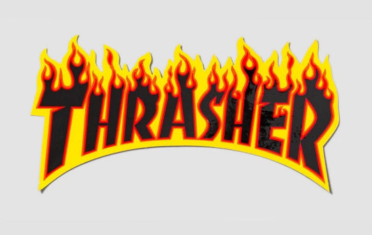 Thrasher Flame Logo Sticker 150x70 medium