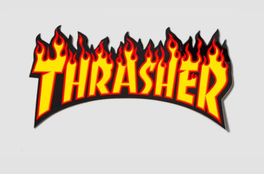 Thrasher Flame Logo Sticker 150x70 Medium