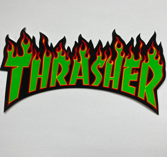 Thrasher Flame Logo Sticker 150x70 Medium