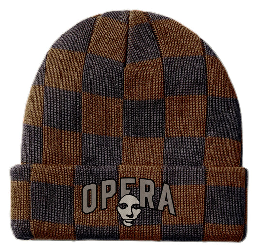 Opera beanie "Club Logo" espresso