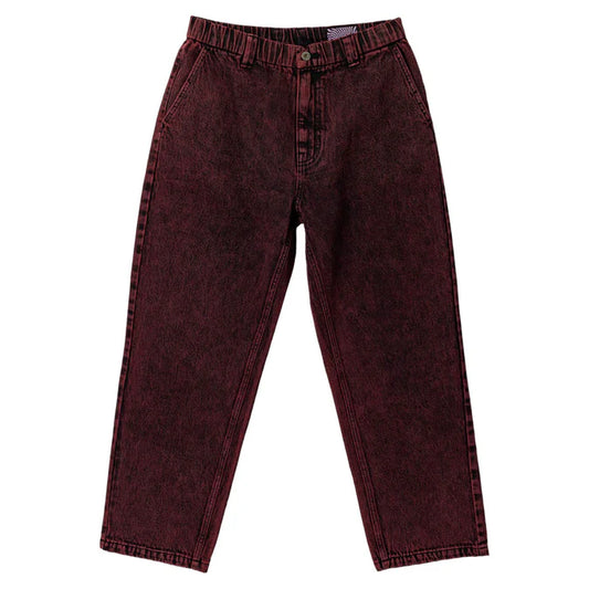 Maroon pants on a white background