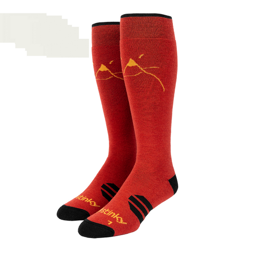 Stinky Socks Arctic "Summit" rusty burgundy