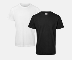 Street Style blank t-shirts 2-pack Wht/Blk