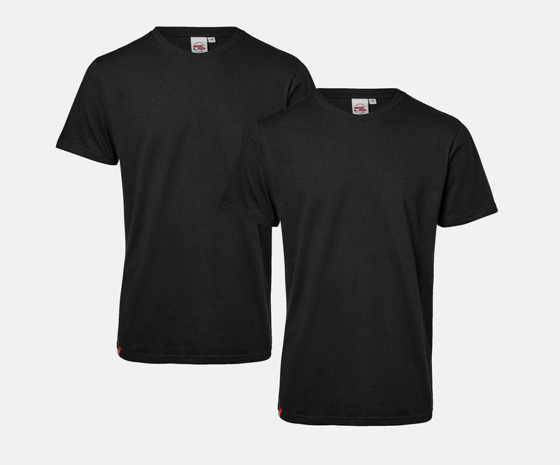 Street Style blank t-shirts 2-pack Blk/Blk