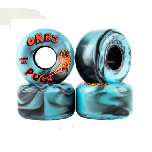 Welcome Skateboards ORBS PUGS "SWIRL WHEELS" 85DU 56 mm Wheels