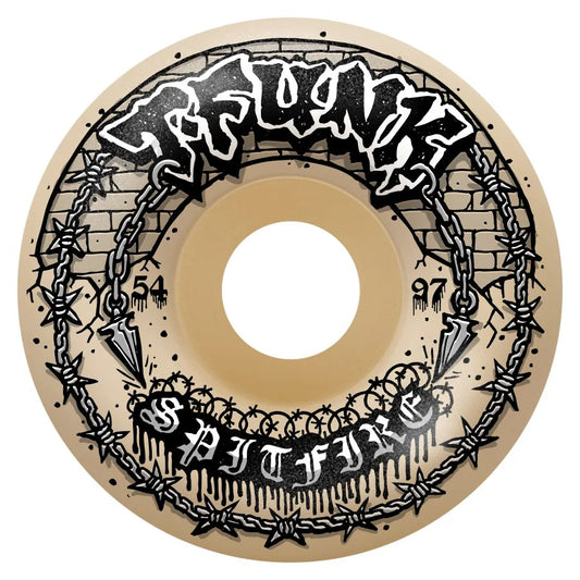 Spitfire Wheels FORMULA FOUR T-FUNK "RAW" RADIAL FULL  97A 54MM natural
