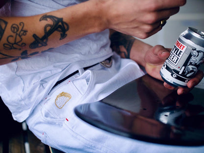PACOS TACOS Baggy Jeans - Off White