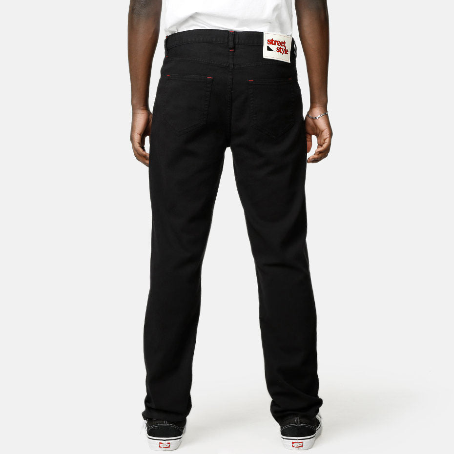 Street Style Dig Stretch Jeans Blunt Black