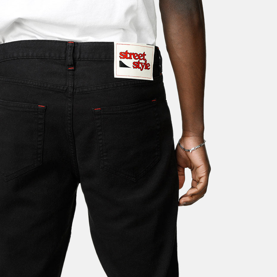 Street Style Dig Stretch Jeans Blunt Black