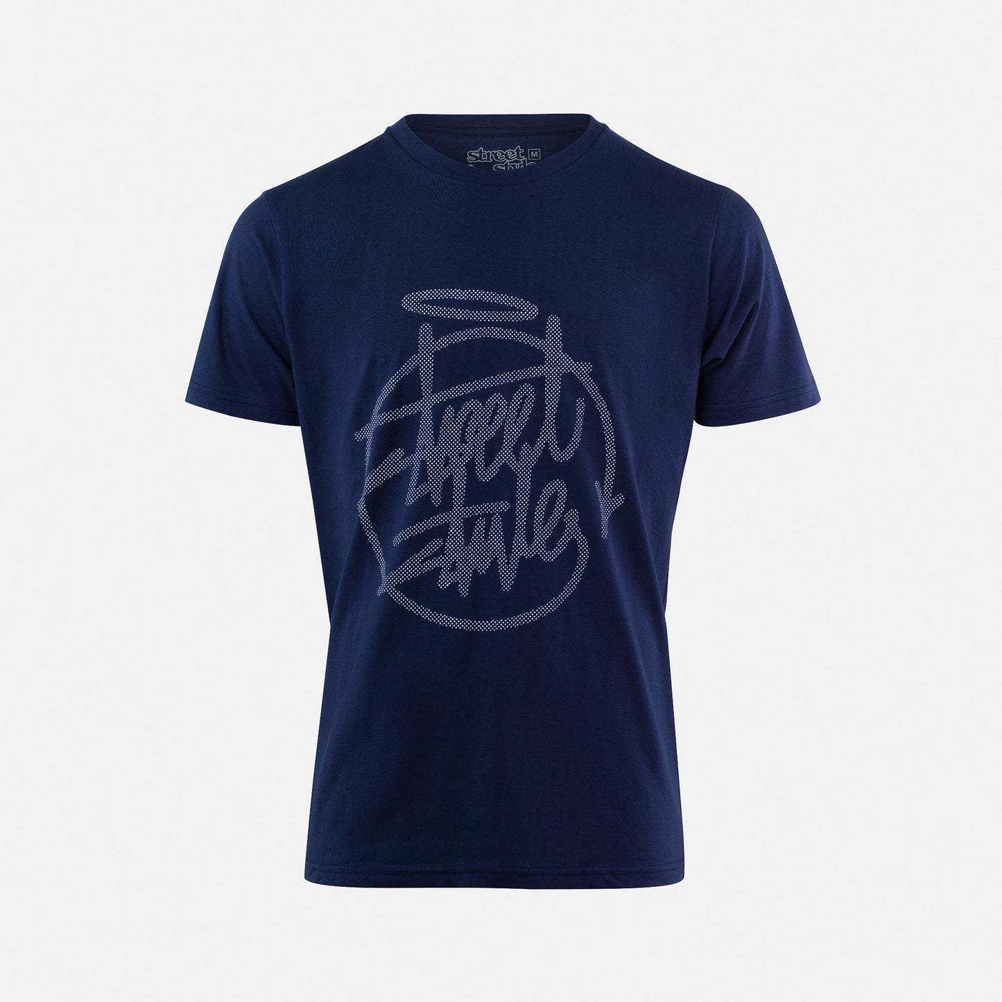 Street Style HALFTONE SS T-SHIRTS - Navy