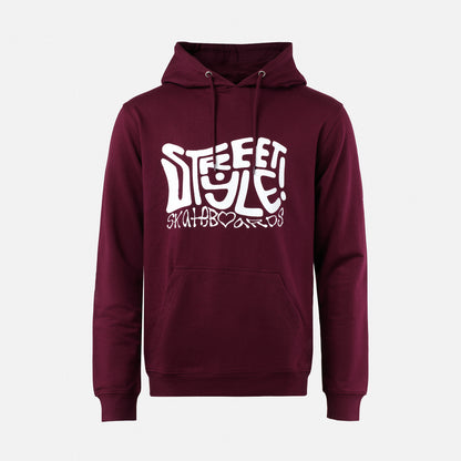Street Style HIPPIE HOOD - Burgundy