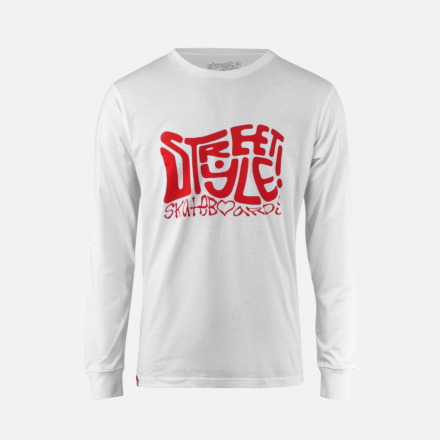 Street Style HIPPIE LS T-SHIRT - White