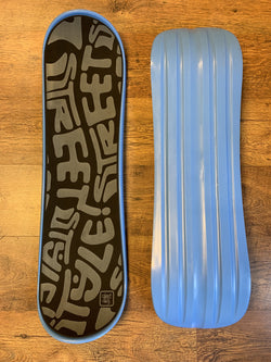 Blue Swervy Snowskate