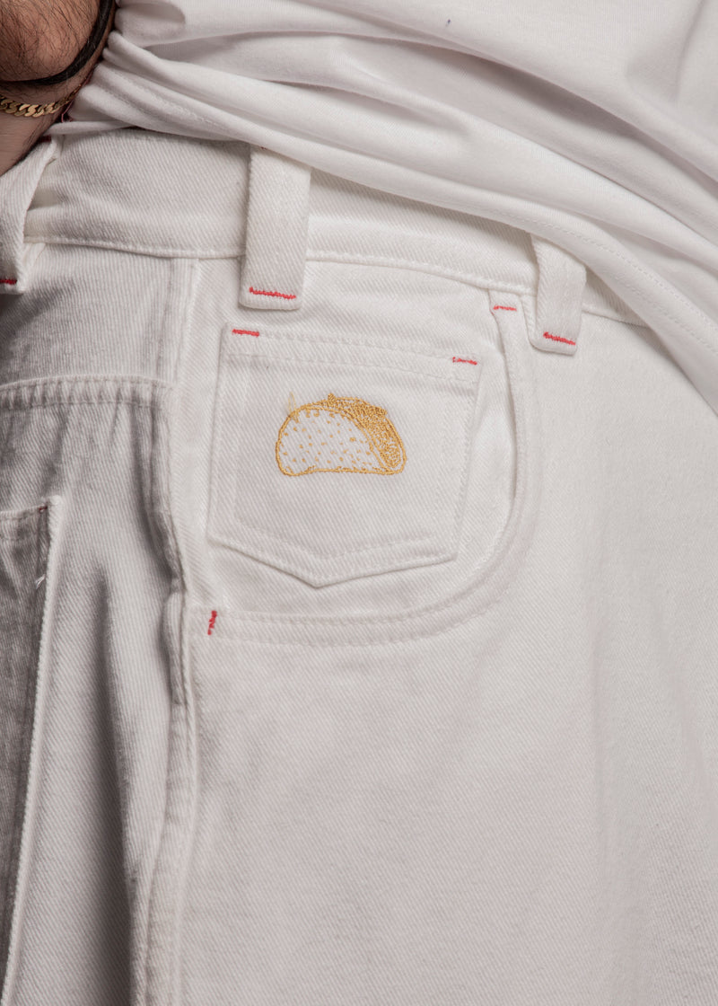 BAGGY JEANS - White