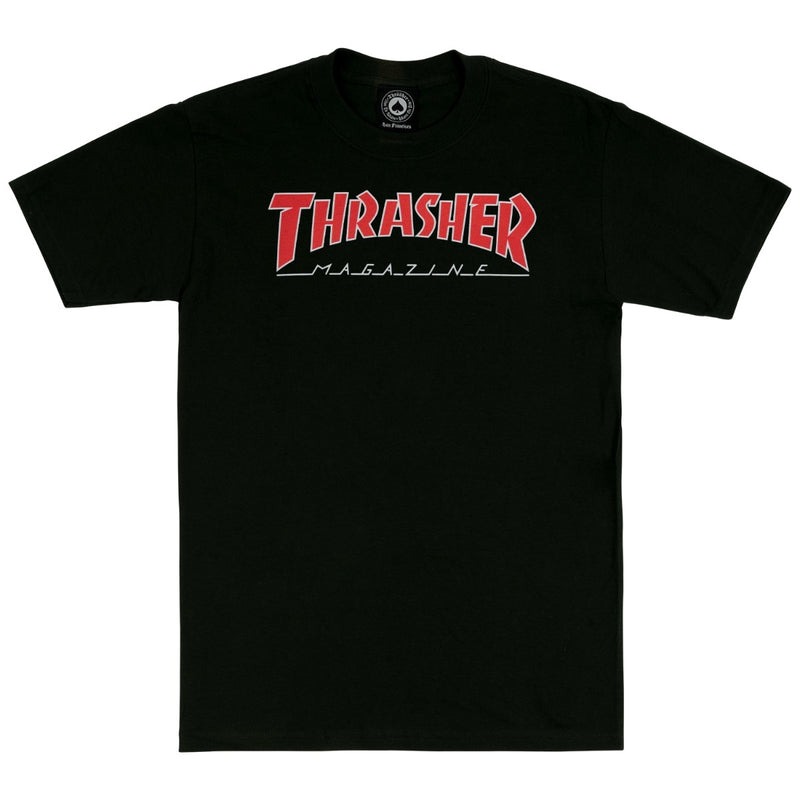 "OUTLINED" T-Shirt BLACK/RED