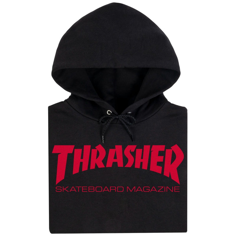 "SKATE MAG" Hood BLACK/RED